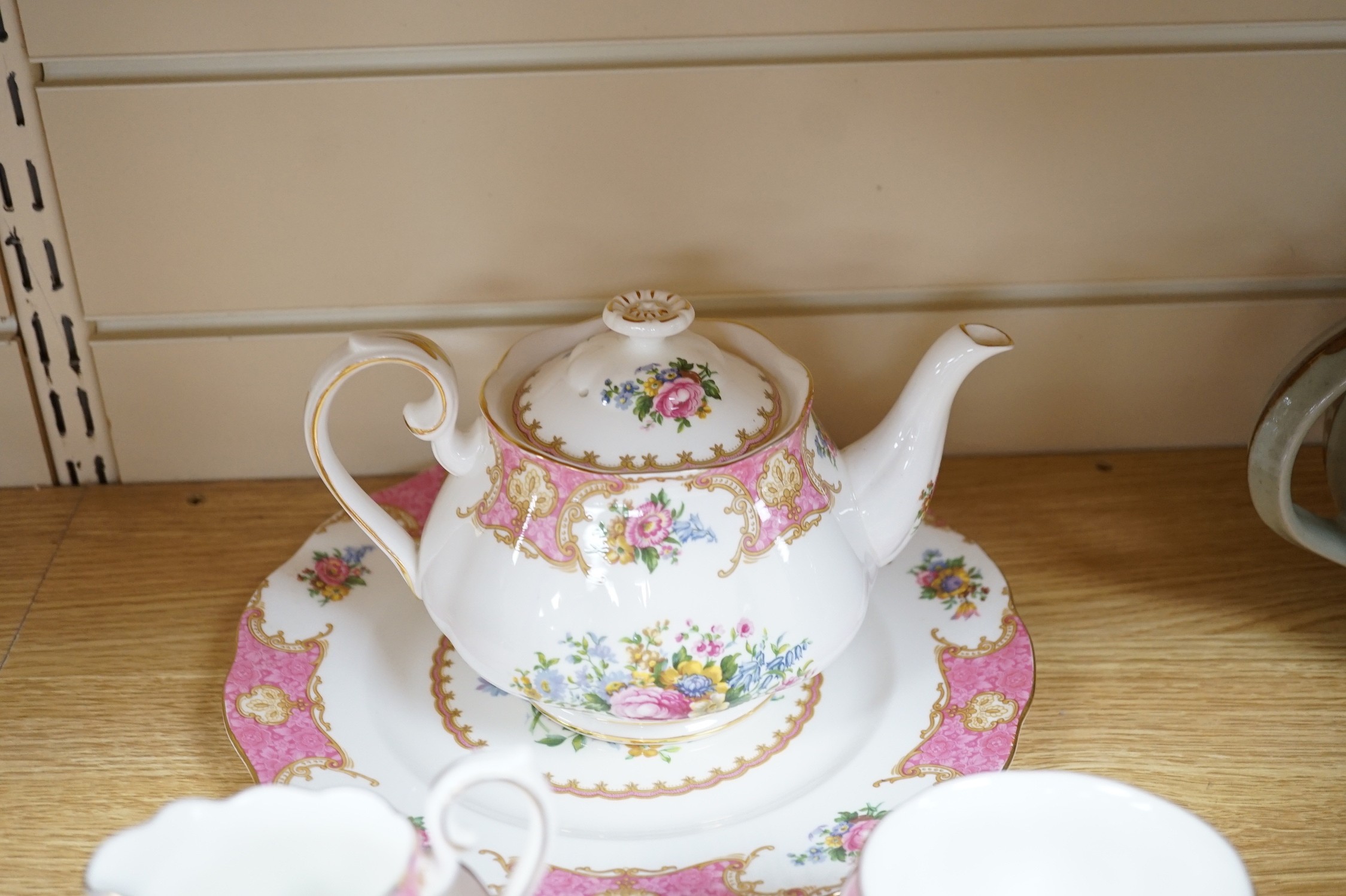 A Royal Albert Lady Carlyle pattern eleven piece teaset